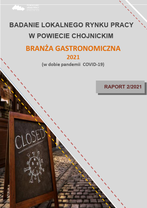 Okładka raportu branżowego nr 2 z 2021 r.  - branża gastronomiczna