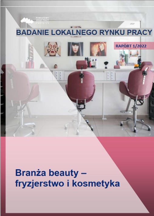 Okładka raportu branżowego - Branża beauty - fryzjerstwo i kosmetyka